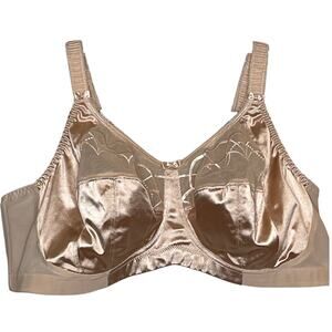 Elomi Neutral Color Bra Size 46C Mesh‎ Sides and Back
